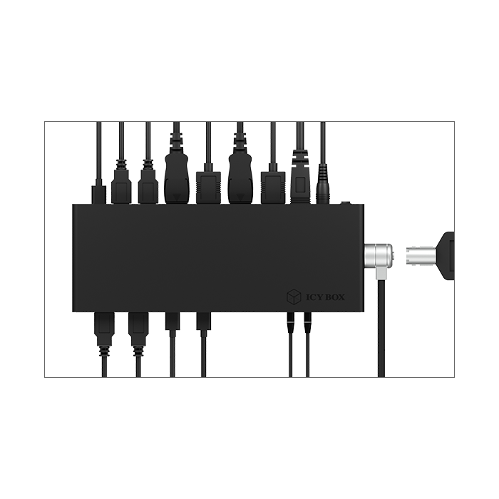Icybox IB-DK2245AC Docking USB-C priklopna postaja z dvojnim video priključkom