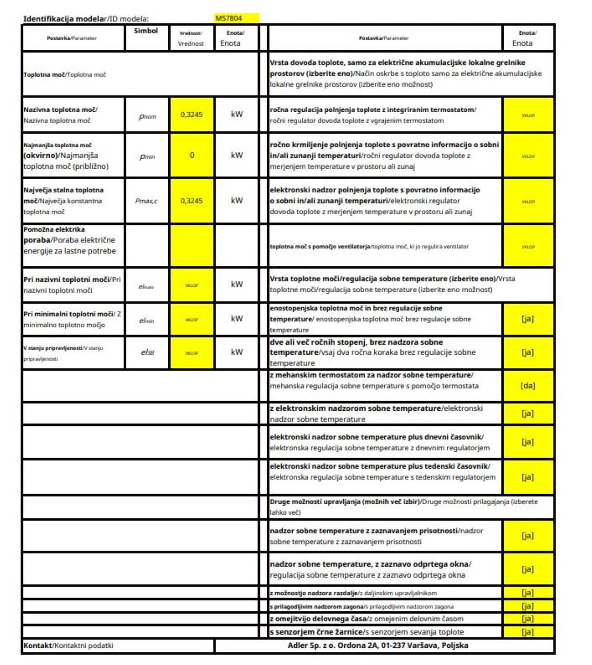 MESKO Olje radiator 7 reber MS7804