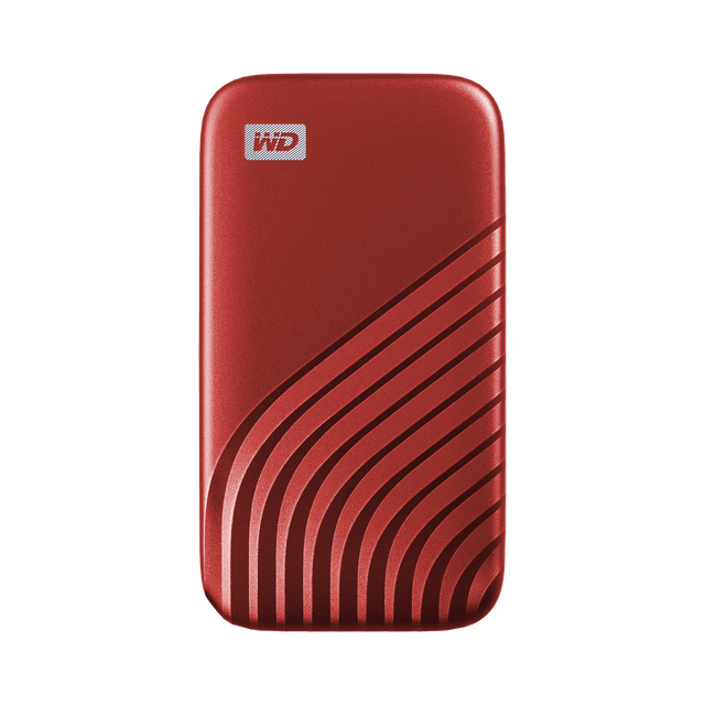 WD My Passport SSD 1TB, USB-C 3.2 rdeč