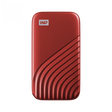 WD My Passport SSD 500GB, USB-C 3.2 rdeč