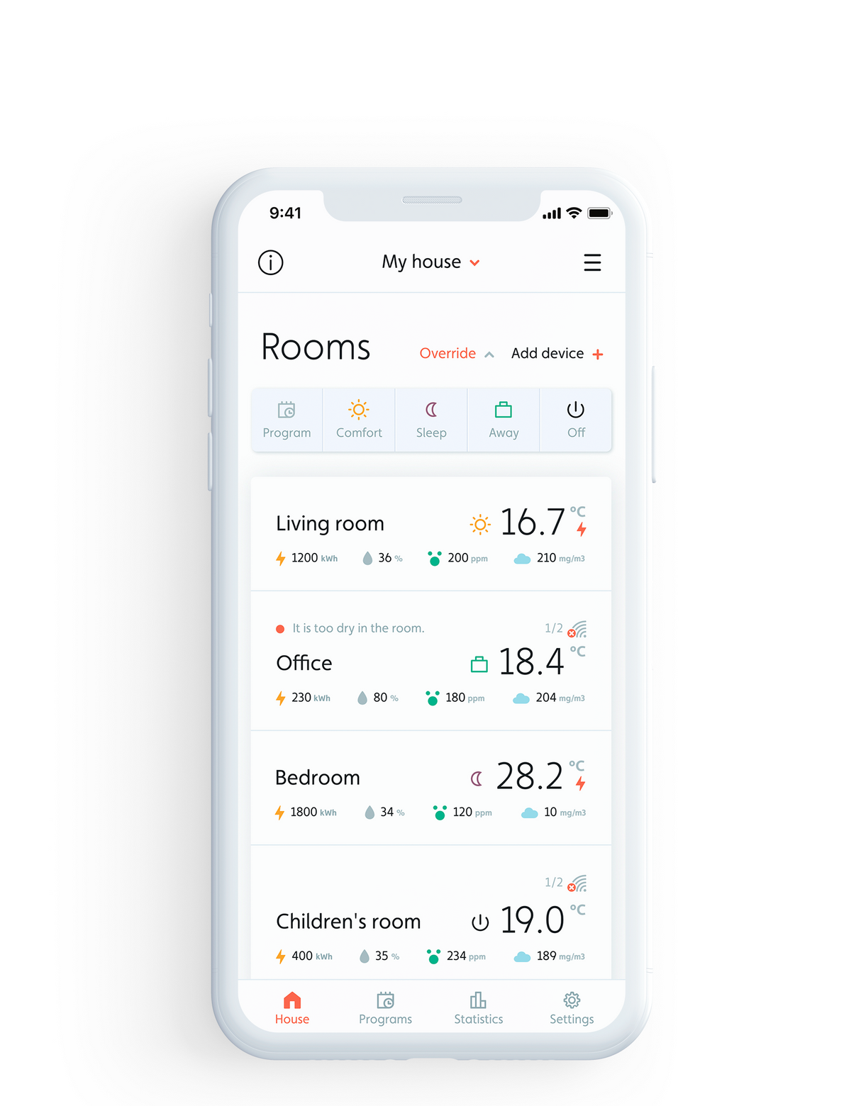 MILL panelni konvekcijski radiator Wi-Fi 900W bel steklo GL900WIFI3