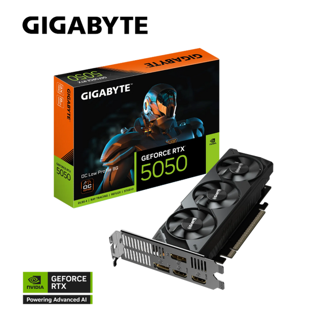 Grafična kartica GIGABYTE GeForce RTX 5050 OC Low Profile 8G, 8GB GDDR6, PCI-E 5.0