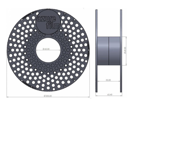 AzureFilm PLA 1,75mm 1000g filament za 3D tiskalnik RUMEN