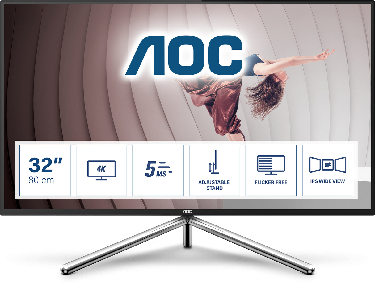 AOC U32U1 31,5" IPS 4k monitor - dizajn Studio F.A. Porsche
