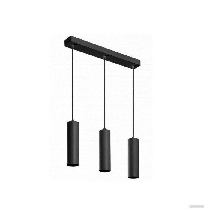 GTV viseča svetilka TRESOS 3xGU10 220V, črna