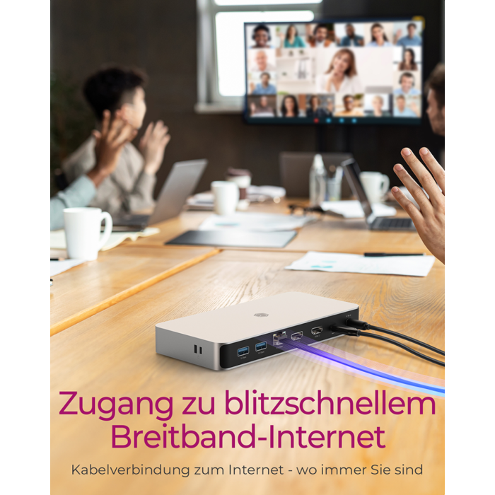 Icybox IB-DK2880-C41 priključna postaja USB4 Type-C z dvojnim video izhodom