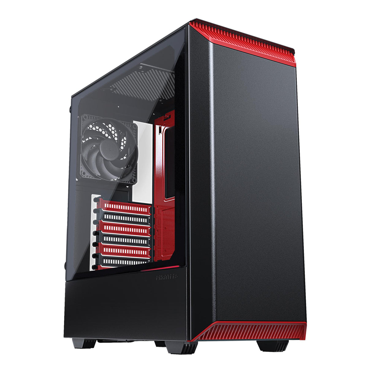 PHANTEKS ECLIPSE P300 TEMPERED GLASS USB3 ATX črno/rdeče ohišje