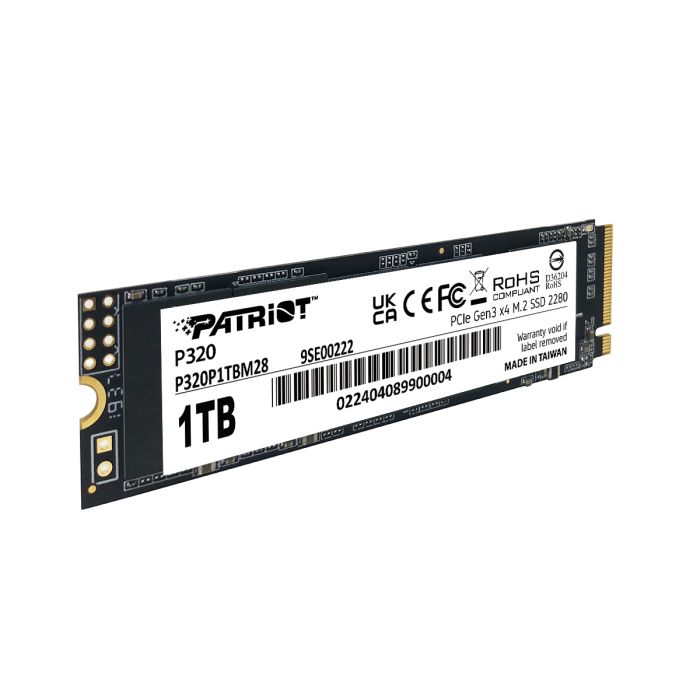 Patriot P320 1TB M.2 NVMe SSD PCIe Gen 3 x4