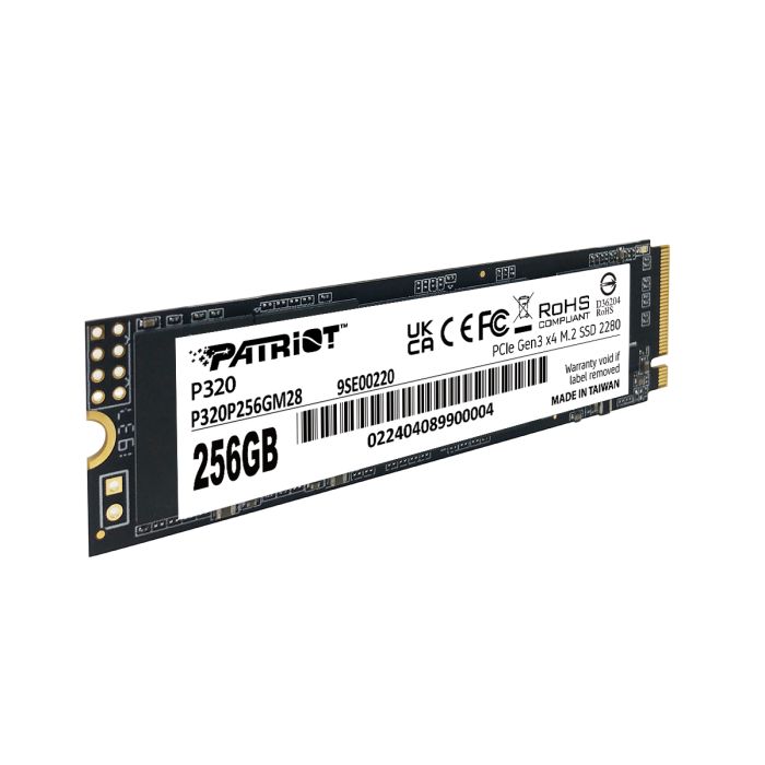 Patriot P320 256GB M.2 NVMe SSD PCIe Gen 3 x4