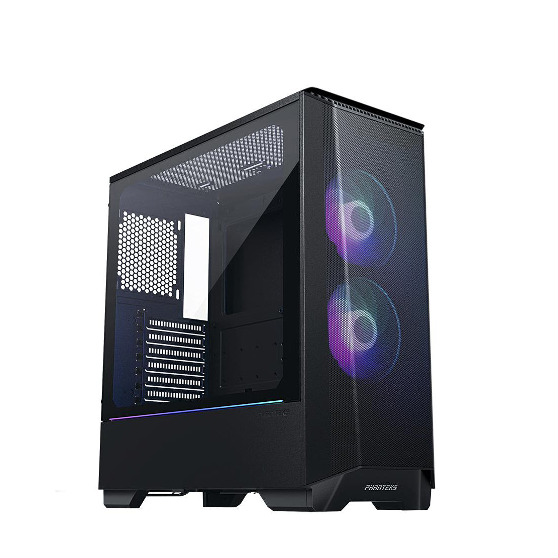 PHANTEKS ECLIPSE P360A TEMPERED GLASS D-RGB LED ATX črno ohišje