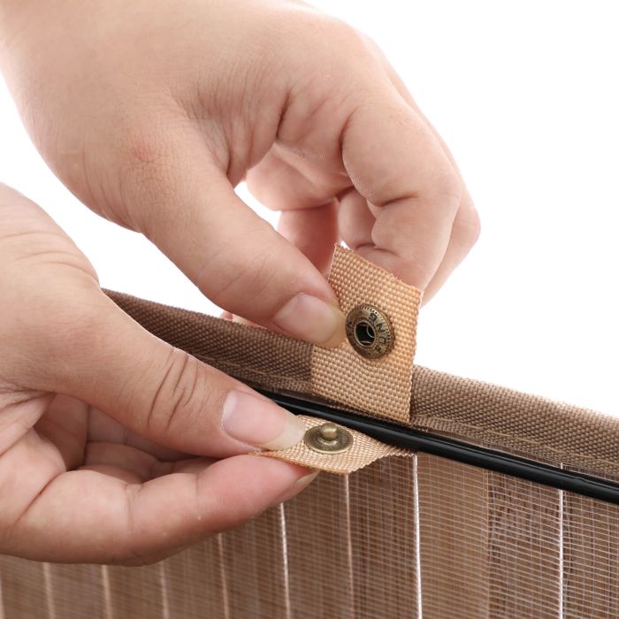 SONGMICS Košara za perilo Bamboo 72L 40 x 30 x 60 cm naravna, LCB10Y