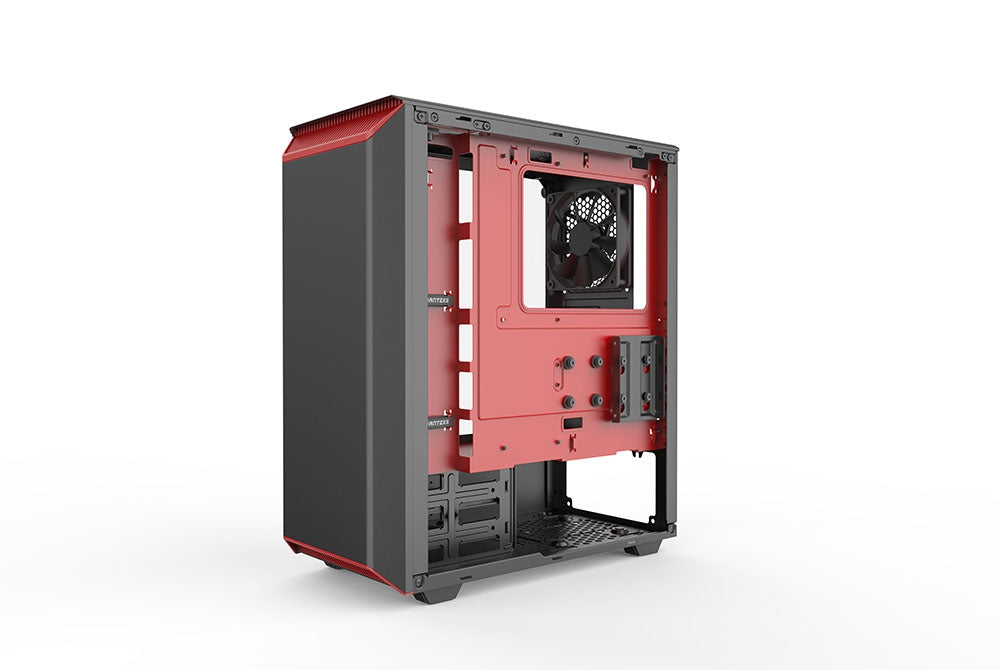PHANTEKS ECLIPSE P300 TEMPERED GLASS USB3 ATX črno/rdeče ohišje