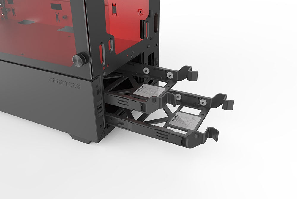 PHANTEKS ECLIPSE P300 TEMPERED GLASS USB3 ATX črno/rdeče ohišje