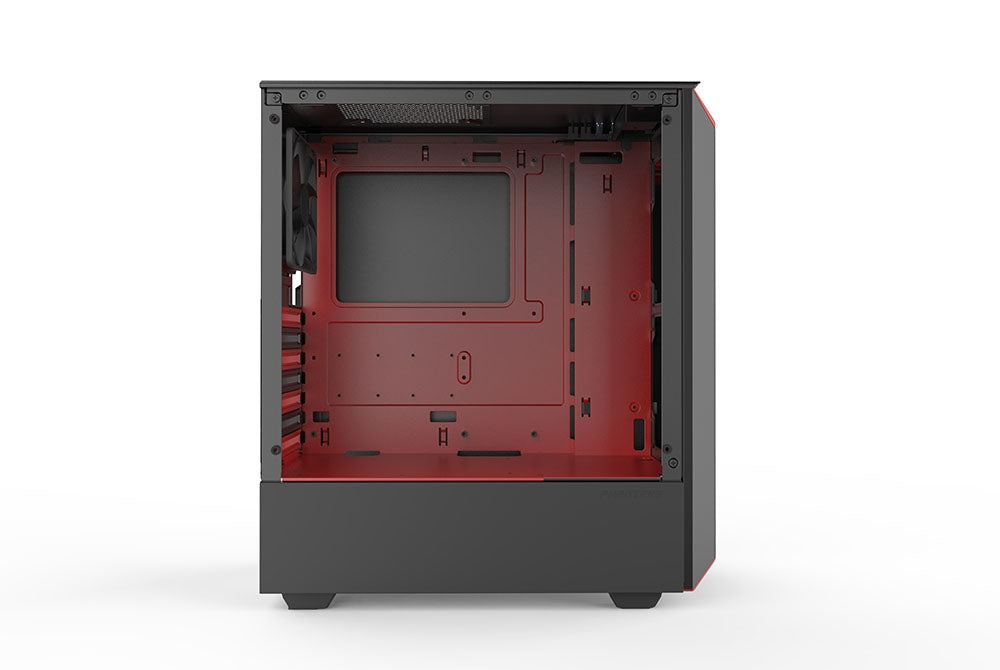 PHANTEKS ECLIPSE P300 TEMPERED GLASS USB3 ATX črno/rdeče ohišje