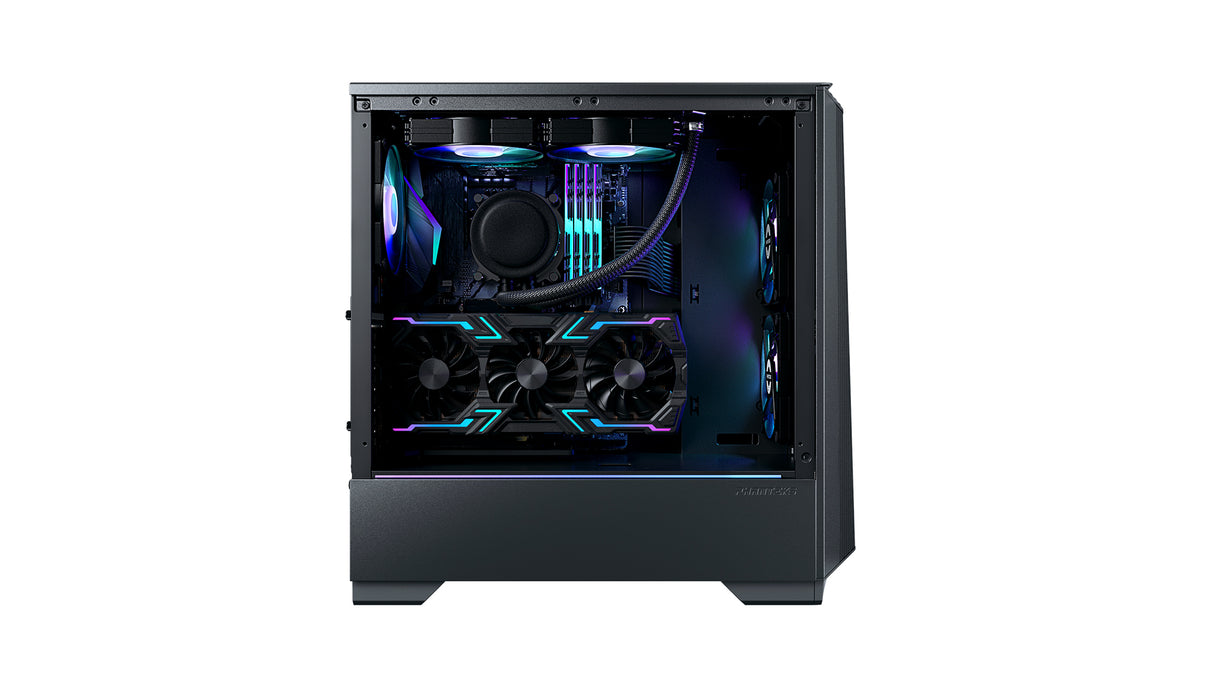 PHANTEKS ECLIPSE P360A TEMPERED GLASS D-RGB LED ATX črno ohišje