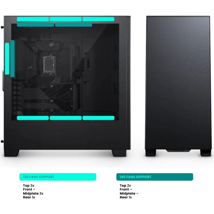 PHANTEKS XT Silent E-ATX črno ohišje