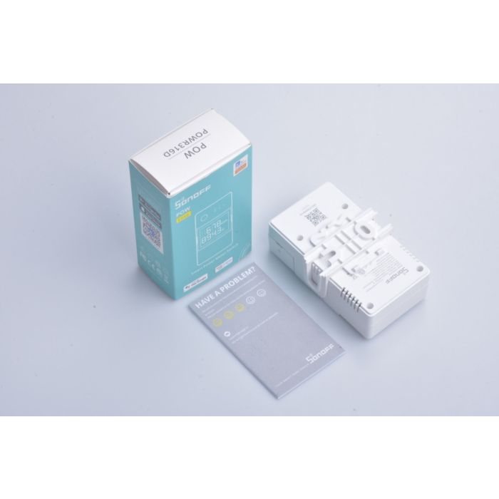 SONOFF POWR316D pametno stikalo, digitalni merilnik porabe z LCD, združljivo z Alexa/Google Home, 1