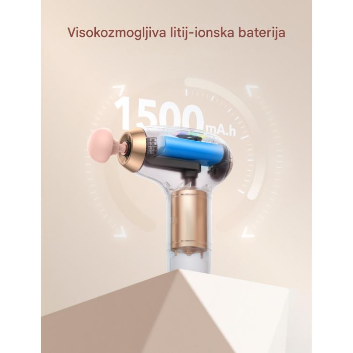 TAOTRONICS Masažna mini pištola roza