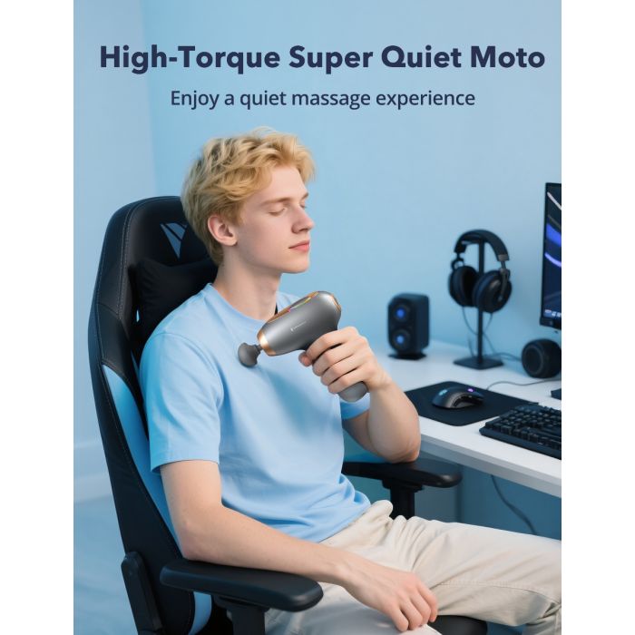 TAOTRONICS Masažna mini pištola siva