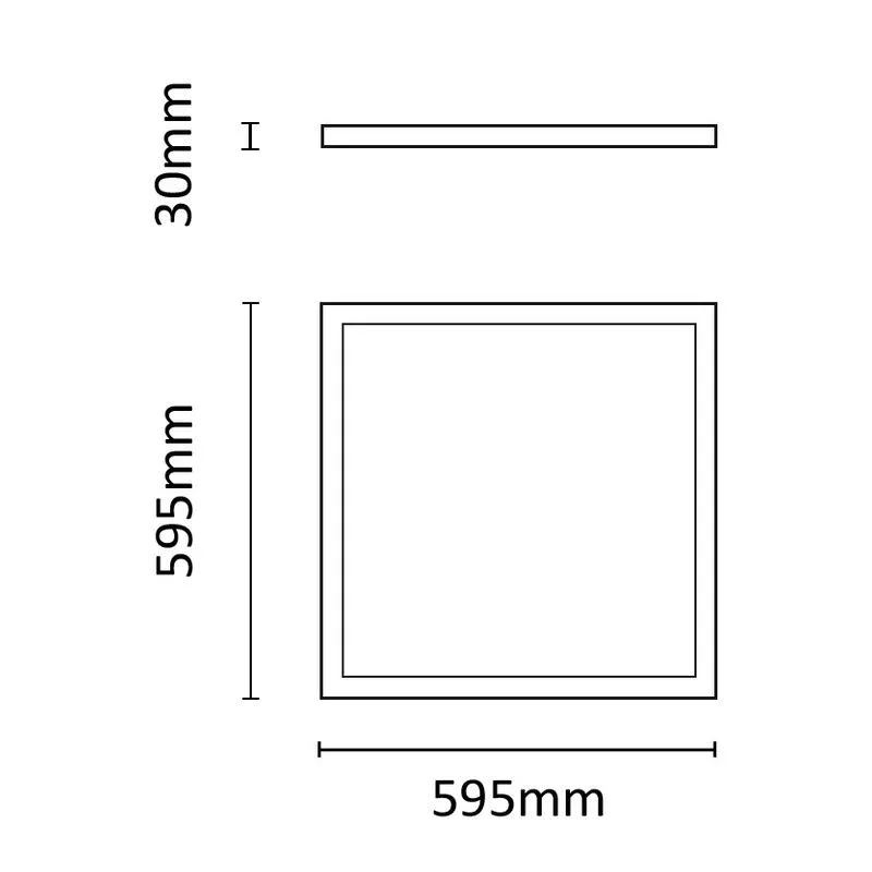 ASALITE LED BackLit panel 60x60cm 4000K 36W 5400lm