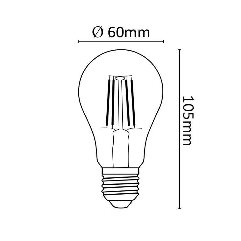 Asalite LED 7W, E27, 2700K, 806lm