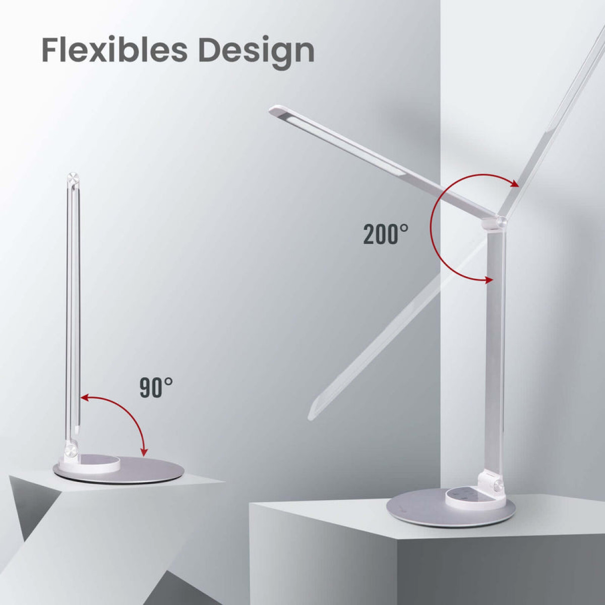 TaoTronics ultra tanka led namizna svetilka TT-DL22_1 srebrna