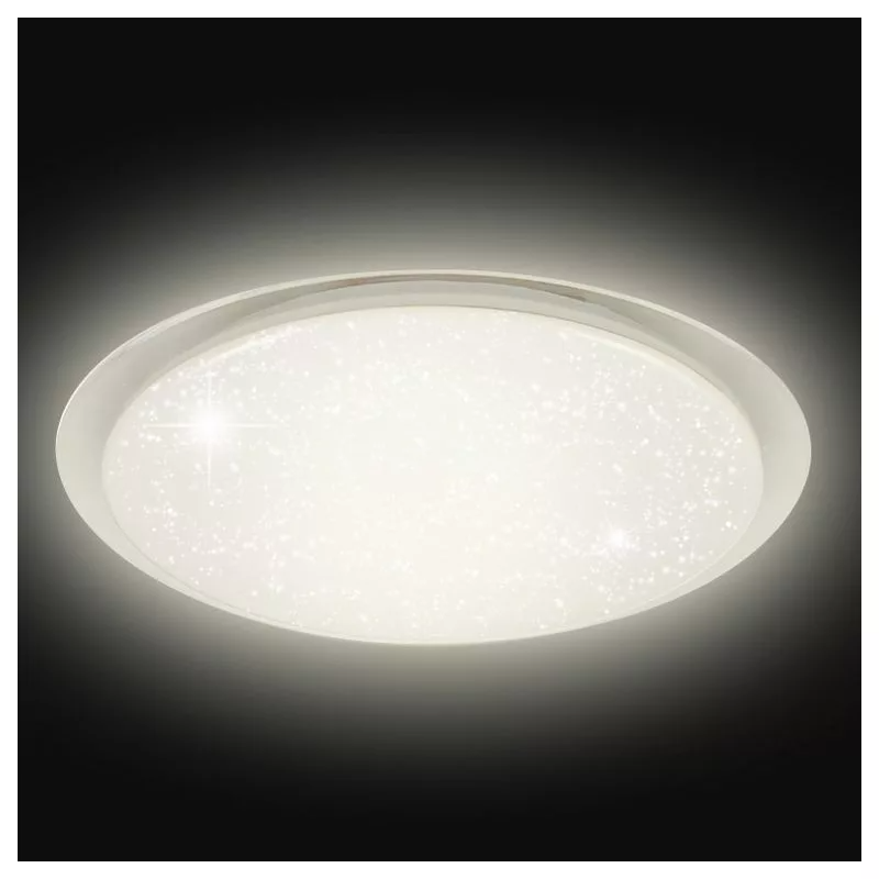 Asalite LED stropna svetilka LINDA 36W 3000K 3240 lumnov okrogla učinek zvezdic/bleščic
