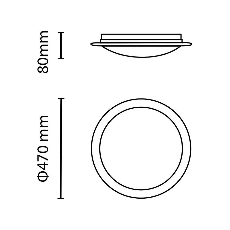 Asalite LED stropna svetilka LINDA 36W 3000K 3240 lumnov okrogla učinek zvezdic/bleščic