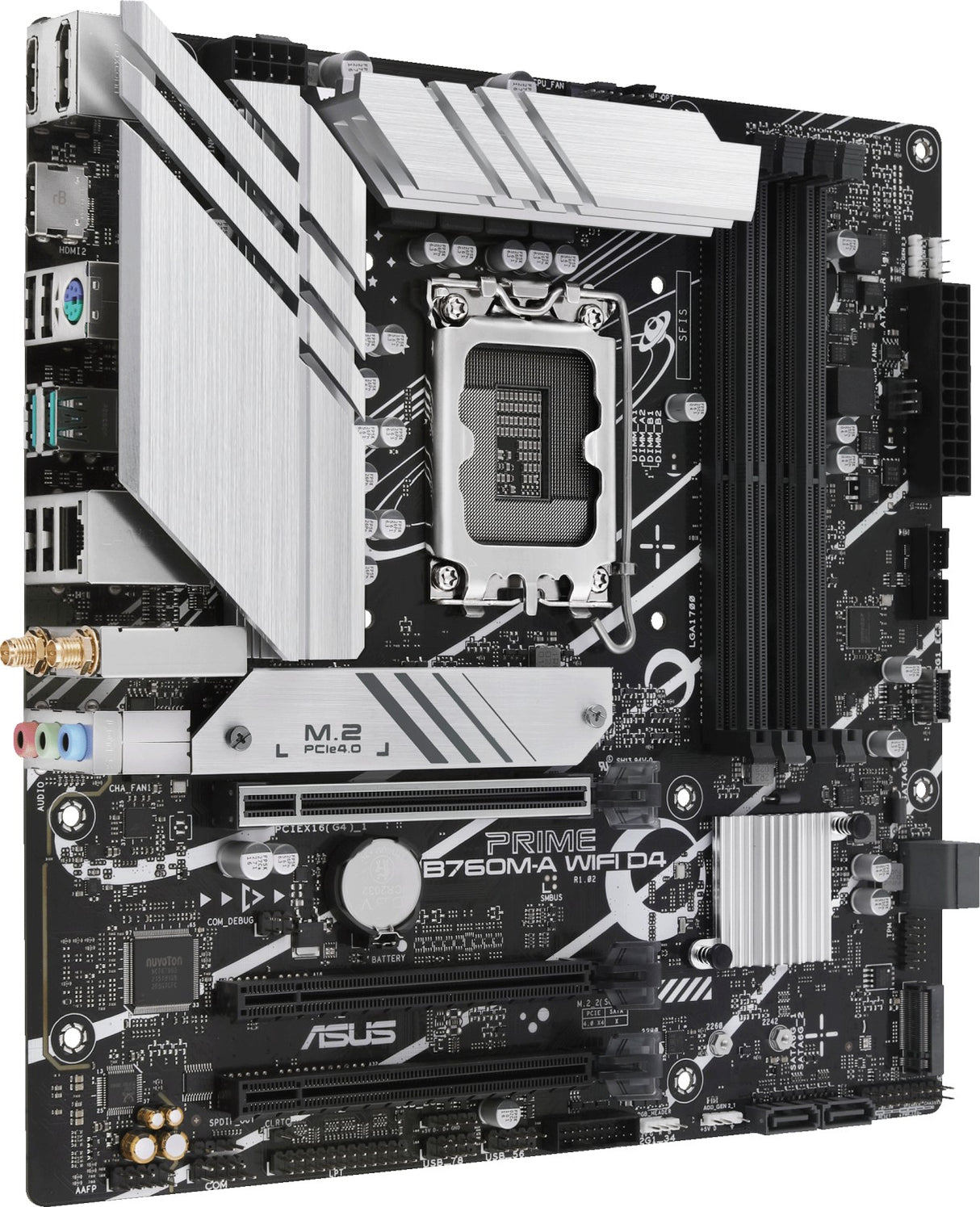 ASUS PRIME B760M-A WIFI D4, DDR4, SATA3, USB3.2Gen2, DP, Wi-Fi 6, LGA1700 mATX