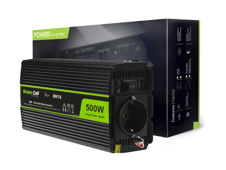 Green Cell pretvornik moči 12V  do230V 500W/1000W čisti sinusni val