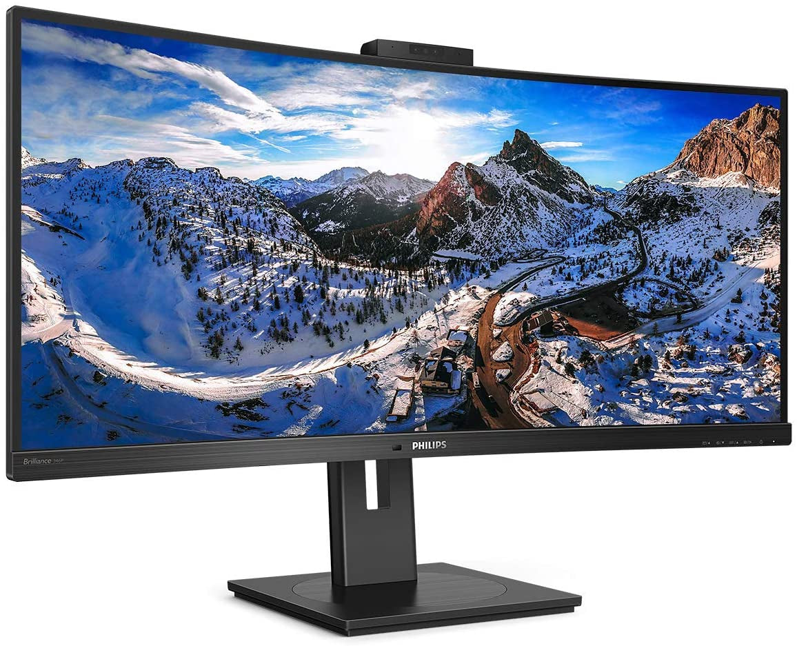 Philips 346P1CRH 34" UltraWide ukrivljen monitor z USB-C "docking" postajo za prenosnik