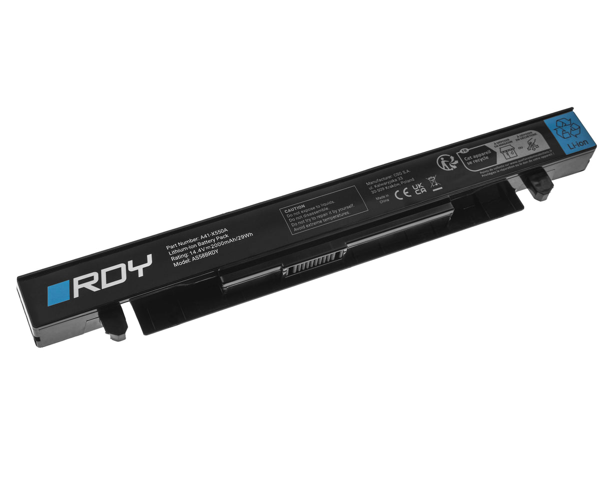 RDY Baterija A41-X550A za Asus A550 F550J F550L R510 R510C R510J R510JK R510L R510CA X550 X550C X550CA X550CC X550L