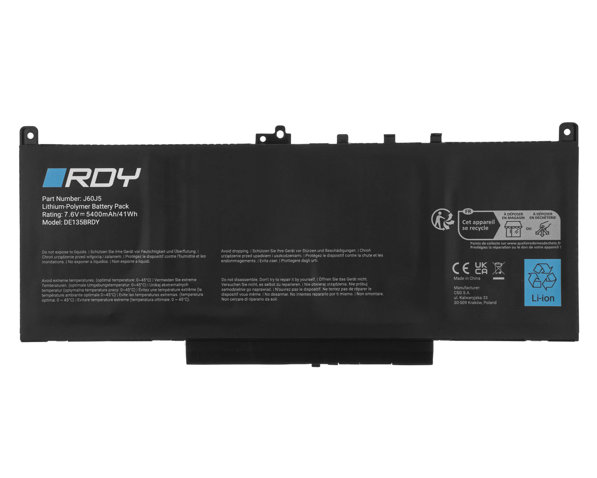 RDY Baterija J60J5 za Dell Latitude E7270 E7470