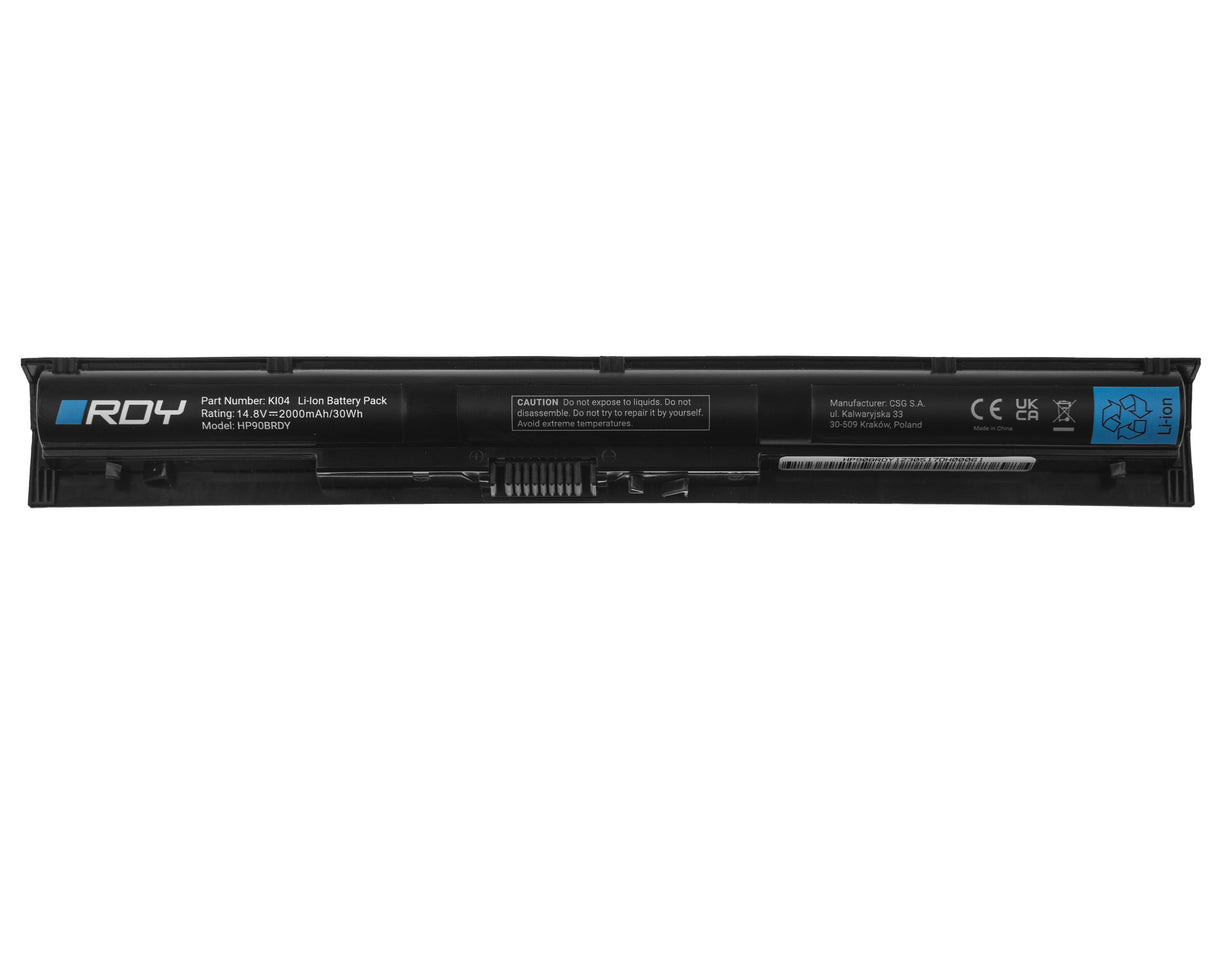 RDY Baterija za prenosnik KI04 za HP Pavilion 15-AB 15-AB250NG 15-AB250NW 15-AK057NW 15-AK066NA 17-G152NP 17-G152NS 17-G152NW