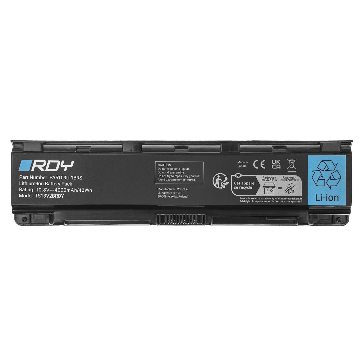 RDY Baterija PA5109U-1BRS PA5110U-1BRS PABAS272 za Toshiba Satellite C50 C50D C55 C55D C70 C75 C75D L70
