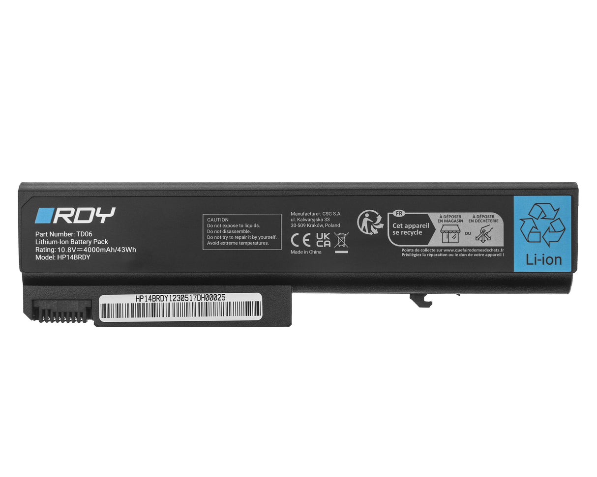 RDY Baterija za prenosnik TD06 TD09 za HP EliteBook 6930 6930p 8440p ProBook 6550b 6555b Compaq 6530b 6730b