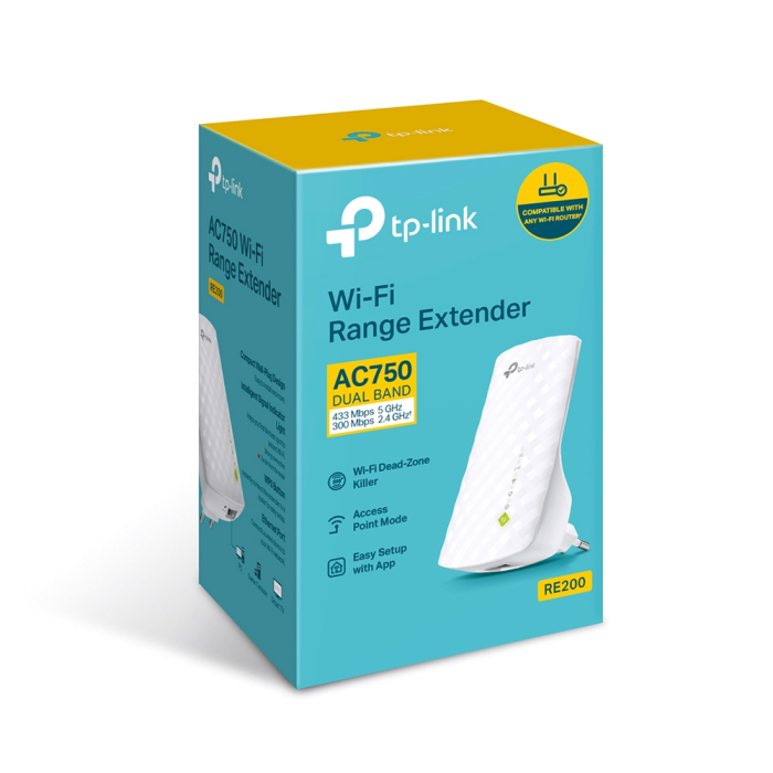TP-LINK RE200 750Mbps WiFi Range Extender