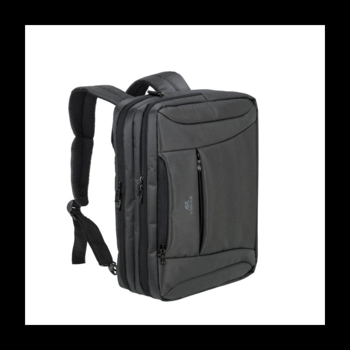 RivaCase ogljeno črna spremenljiva torba/nahrbtnik za prenosni računalnik 16 8290