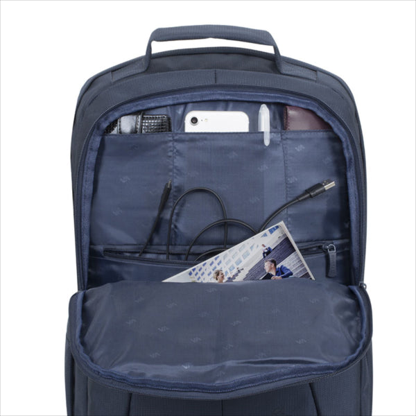 RivaCase nahrbtnik za prenosnik 17.3" 8460 temno moder