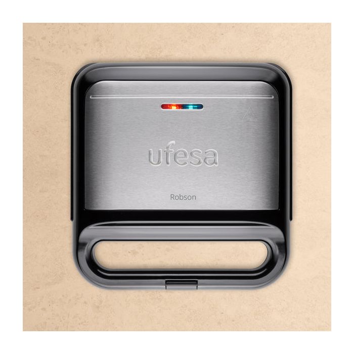 Ufesa Robson 3-v-1 opekač s snemljivimi ploščami – za sendviče, gofre in žar, 850 W
