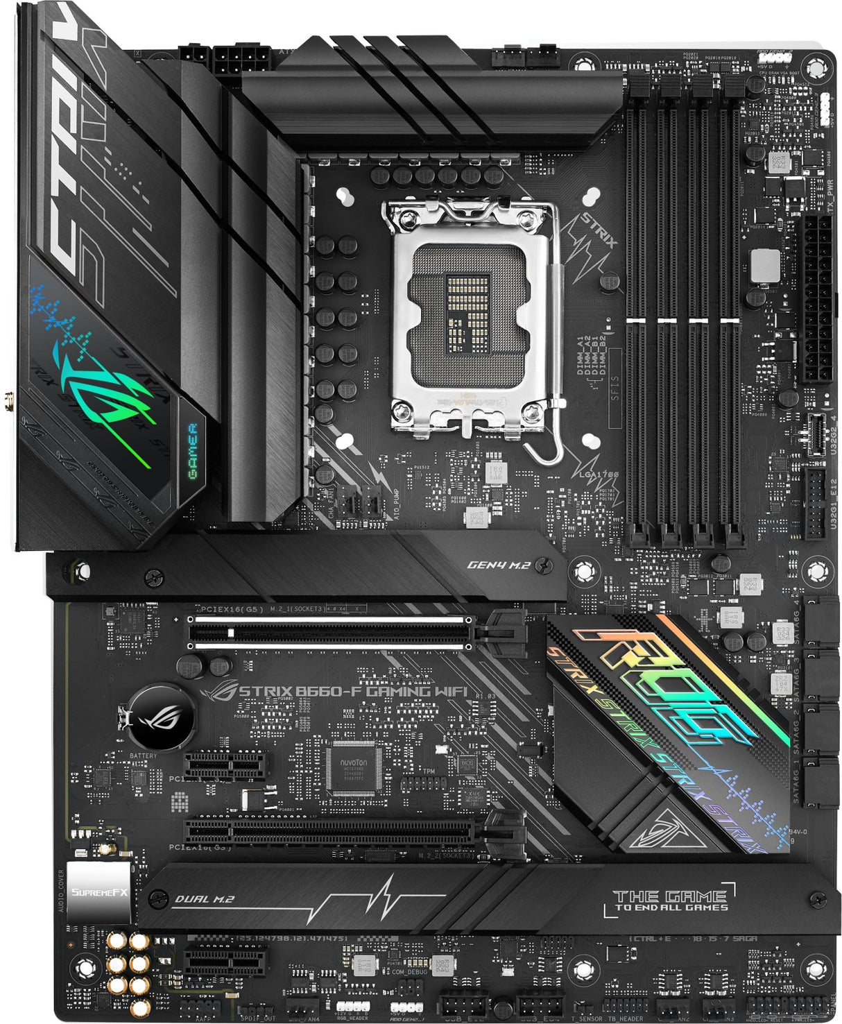 ASUS ROG STRIX B660-F GAMING WIFI, DDR5, SATA3, USB3.2Gen2x2, DP, WiFi 6, LGA1700 ATX