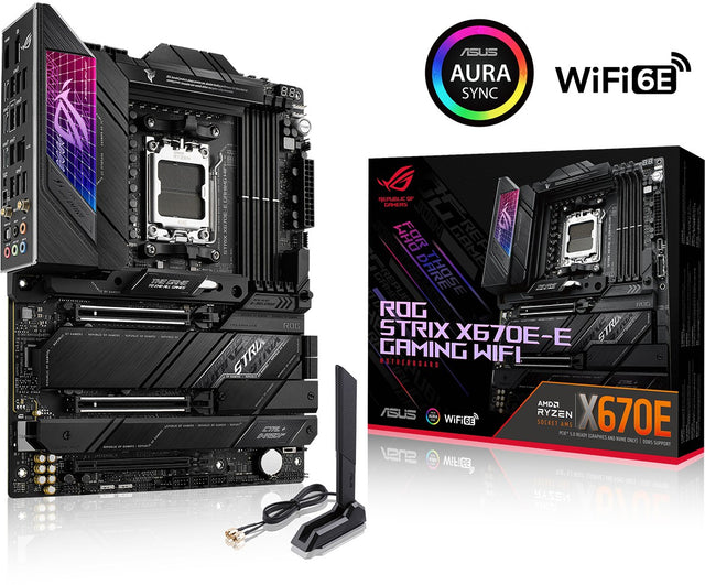 ASUS ROG STRIX X670E-E GAMING WIFI, DDR5, SATA3, USB3.2Gen2x2, DP, WiFi, AM5 ATX