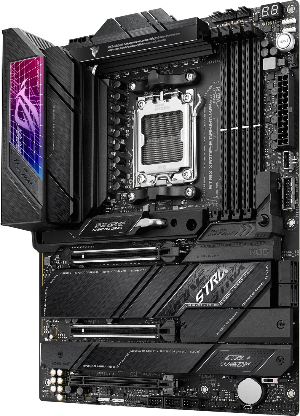 ASUS ROG STRIX X670E-E GAMING WIFI, DDR5, SATA3, USB3.2Gen2x2, DP, WiFi, AM5 ATX