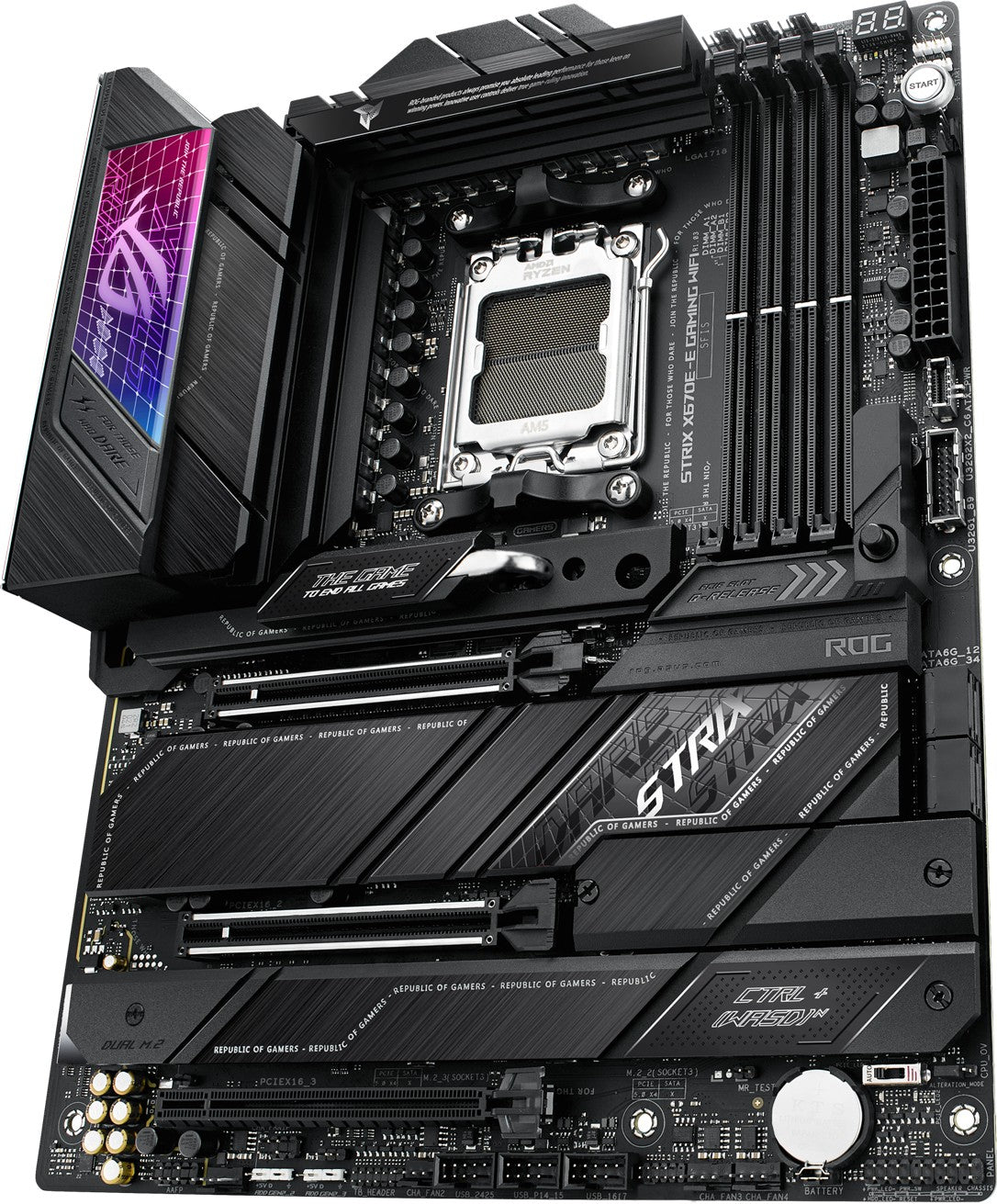 ASUS ROG STRIX X670E-E GAMING WIFI, DDR5, SATA3, USB3.2Gen2x2, DP, WiFi, AM5 ATX