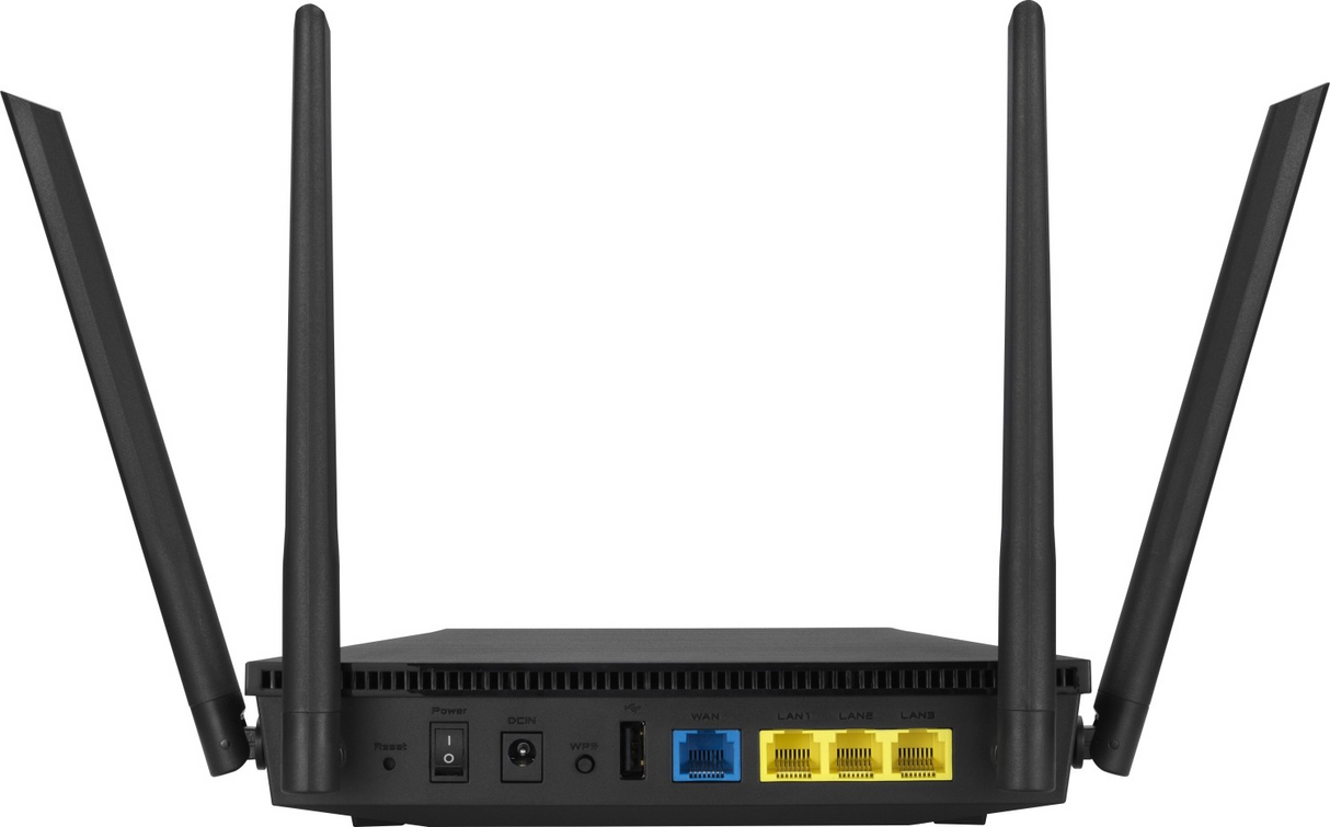 ASUS RT-AX53U MU-MIMO Dual-Band WiFi 6 AX1800 brezžični usmerjevalnik, 802.11ax/ac/a/g/b/n, 1201+574Mbps