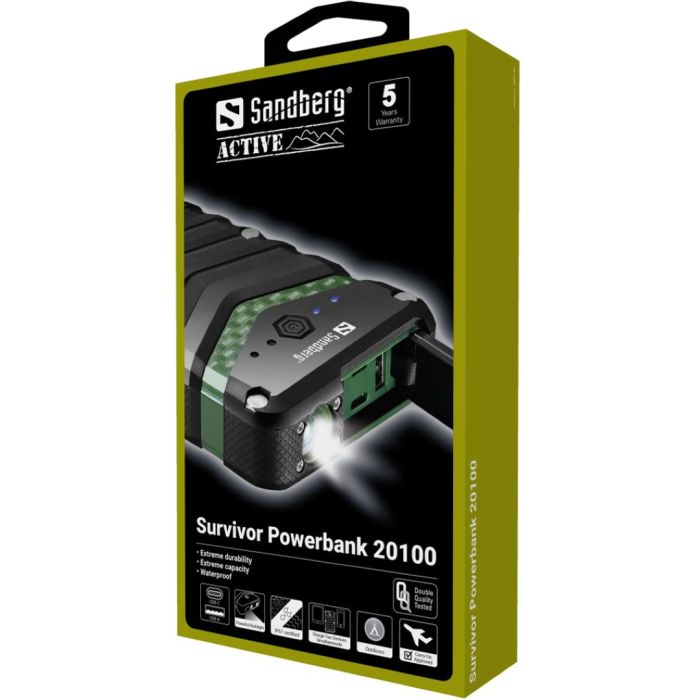 Sandberg Survivor Powerbank 20000 mAh prenosna baterija