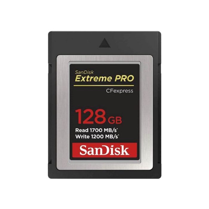 SanDisk Extreme PRO CFexpress Tip B, 128GB, 1700MB/s branje, 1200MB/s pisanje