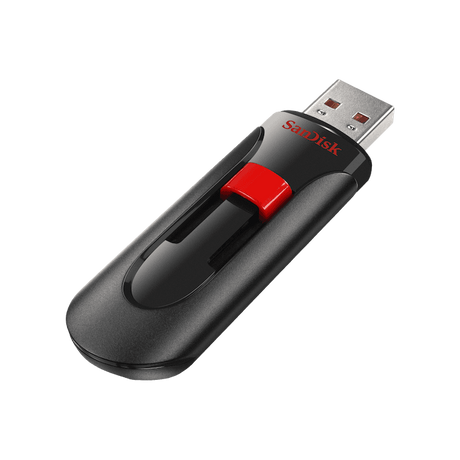 Sandisk Cruzer Glide 128GB USB 2.0 črno-rdeč spominski ključek