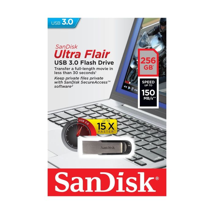 Sandisk Ultra Flair 256GB USB3.0 spominski ključek