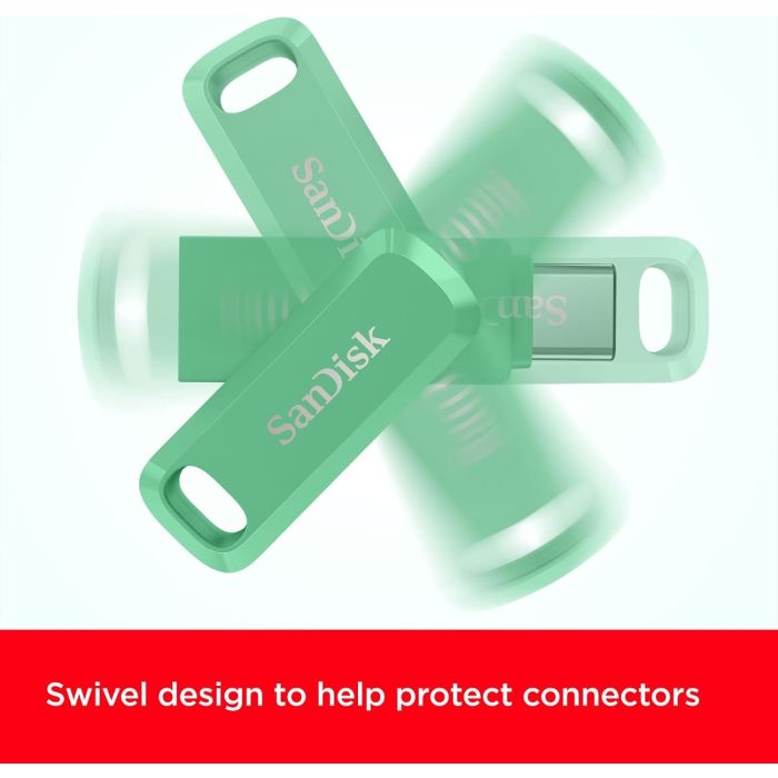 SanDisk 64GB Ultra Dual Drive Go USB-C/A 3.2 USB ključ (zelen)